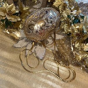 Judith Leiber Gold jeweled egg